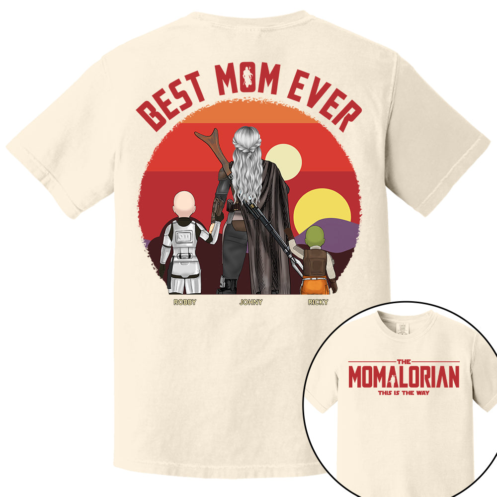 The Momalorian This Is The Way, Best Mom Ever - Personalized Shirt Gift For Mom HIXX