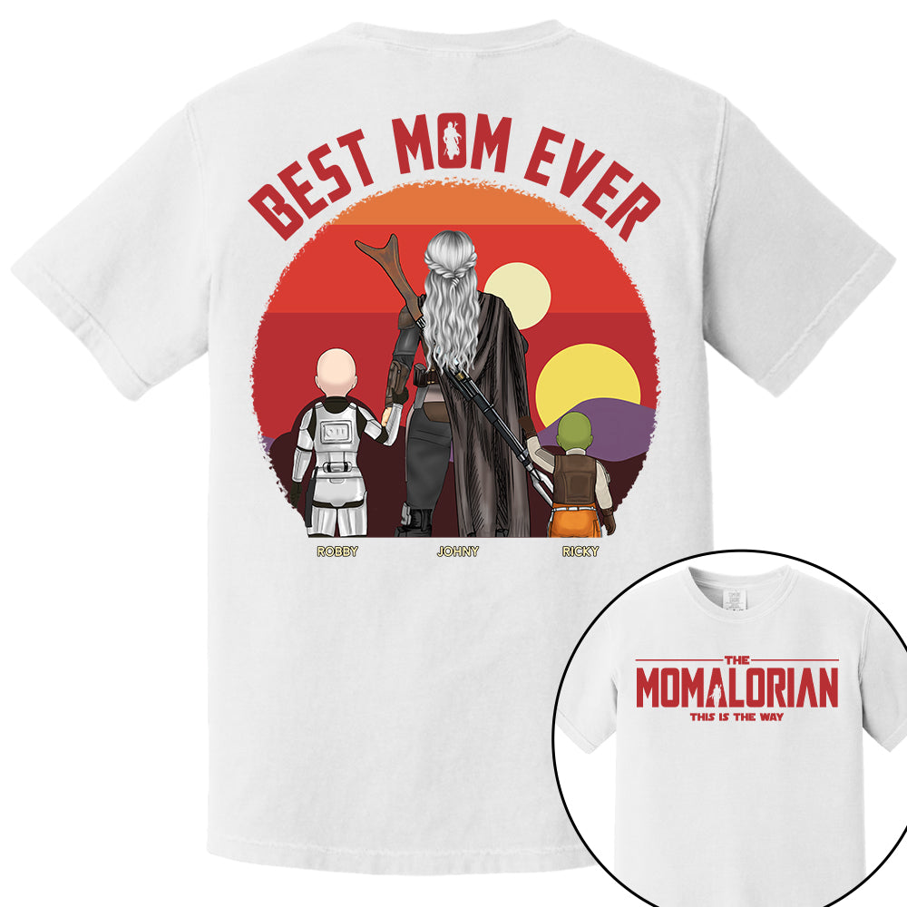 The Momalorian This Is The Way, Best Mom Ever - Personalized Shirt Gift For Mom HIXX