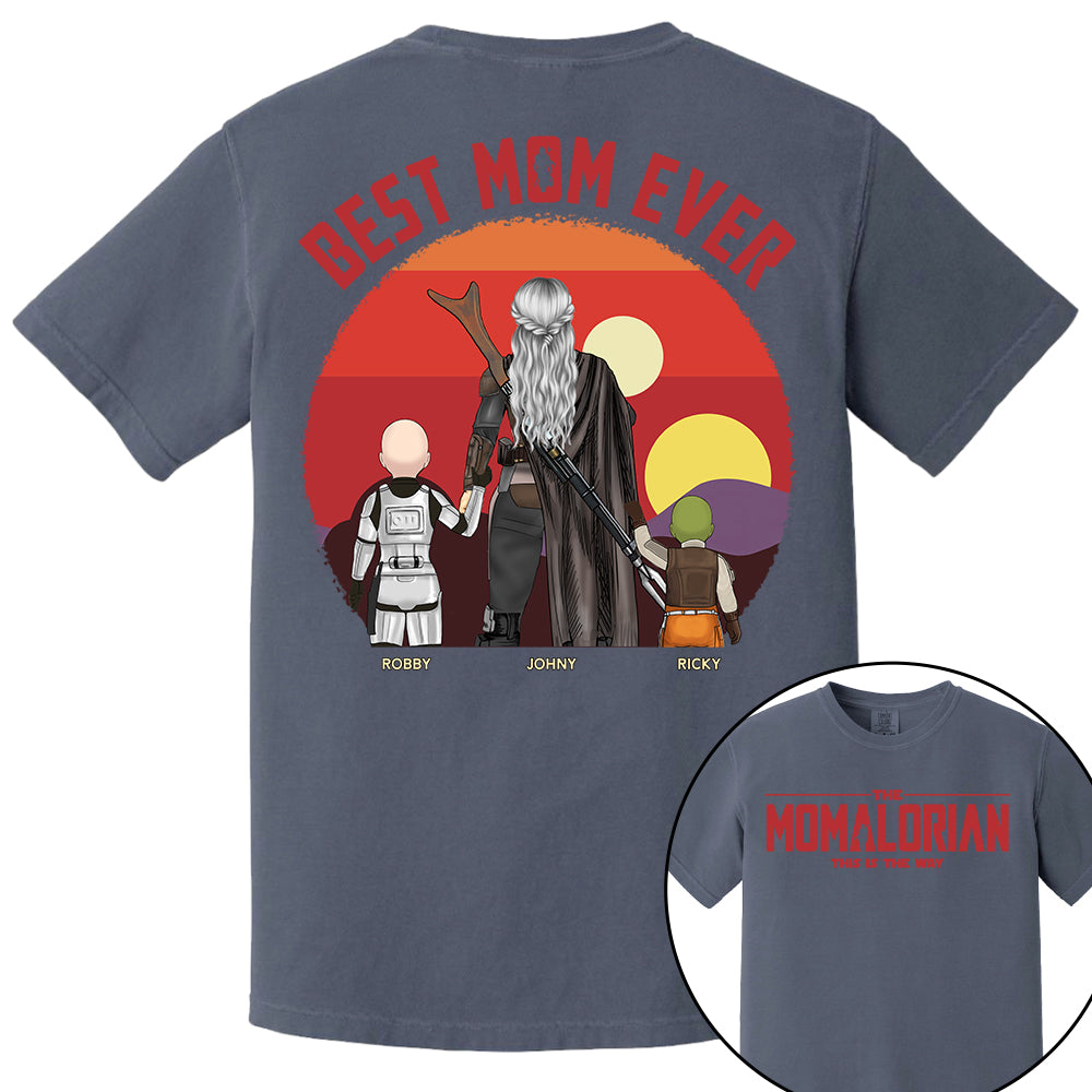 The Momalorian This Is The Way, Best Mom Ever - Personalized Shirt Gift For Mom HIXX
