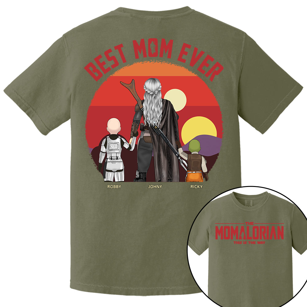 The Momalorian This Is The Way, Best Mom Ever - Personalized Shirt Gift For Mom HIXX