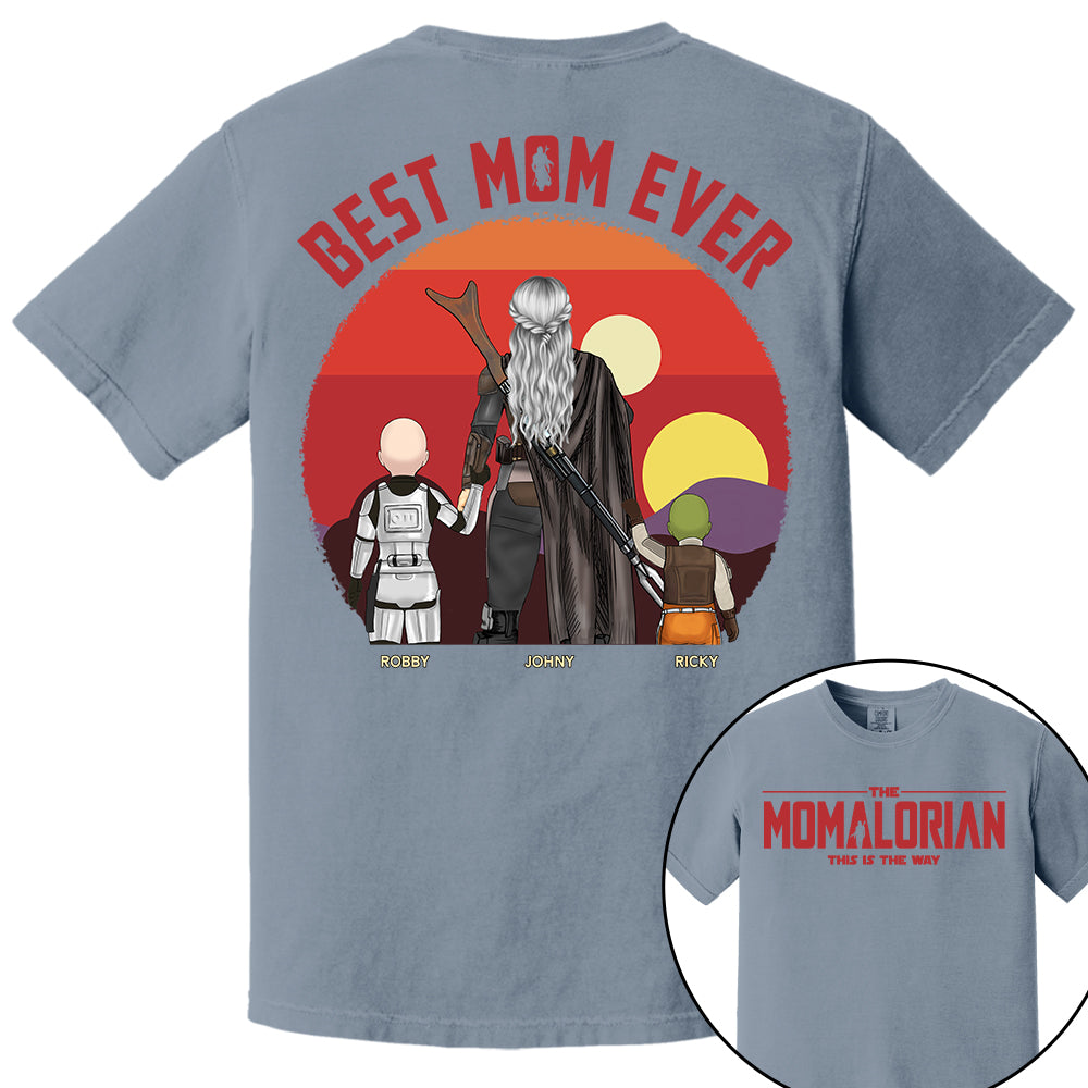The Momalorian This Is The Way, Best Mom Ever - Personalized Shirt Gift For Mom HIXX