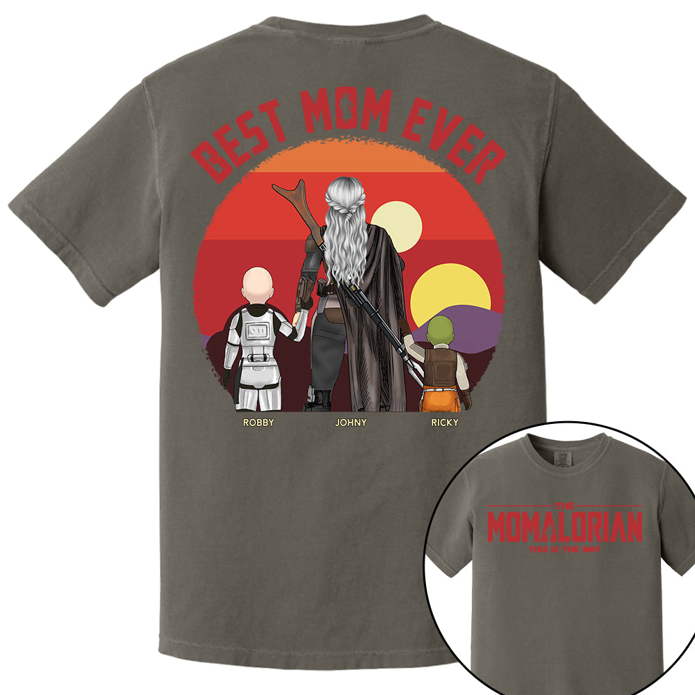 The Momalorian This Is The Way, Best Mom Ever - Personalized Shirt Gift For Mom HIXX