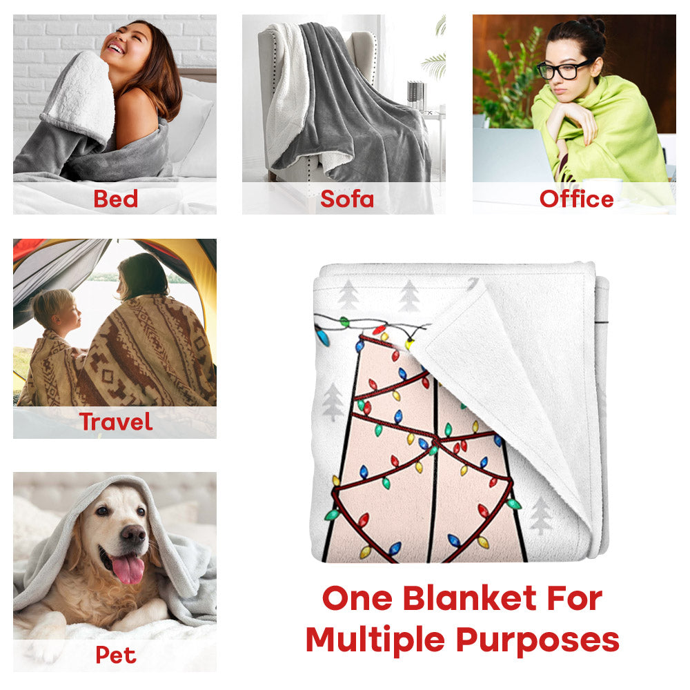Growing Old Together - Couple Personalized Custom 3D Inflated Effect Printed Blanket - Christmas Gift For Husband Wife, Anniversary Tu20