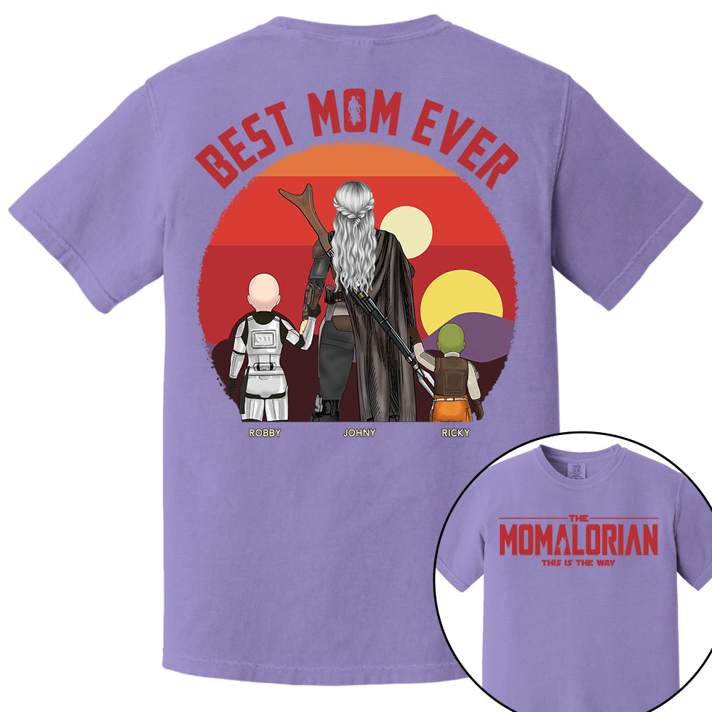 The Momalorian This Is The Way, Best Mom Ever - Personalized Shirt Gift For Mom HIXX