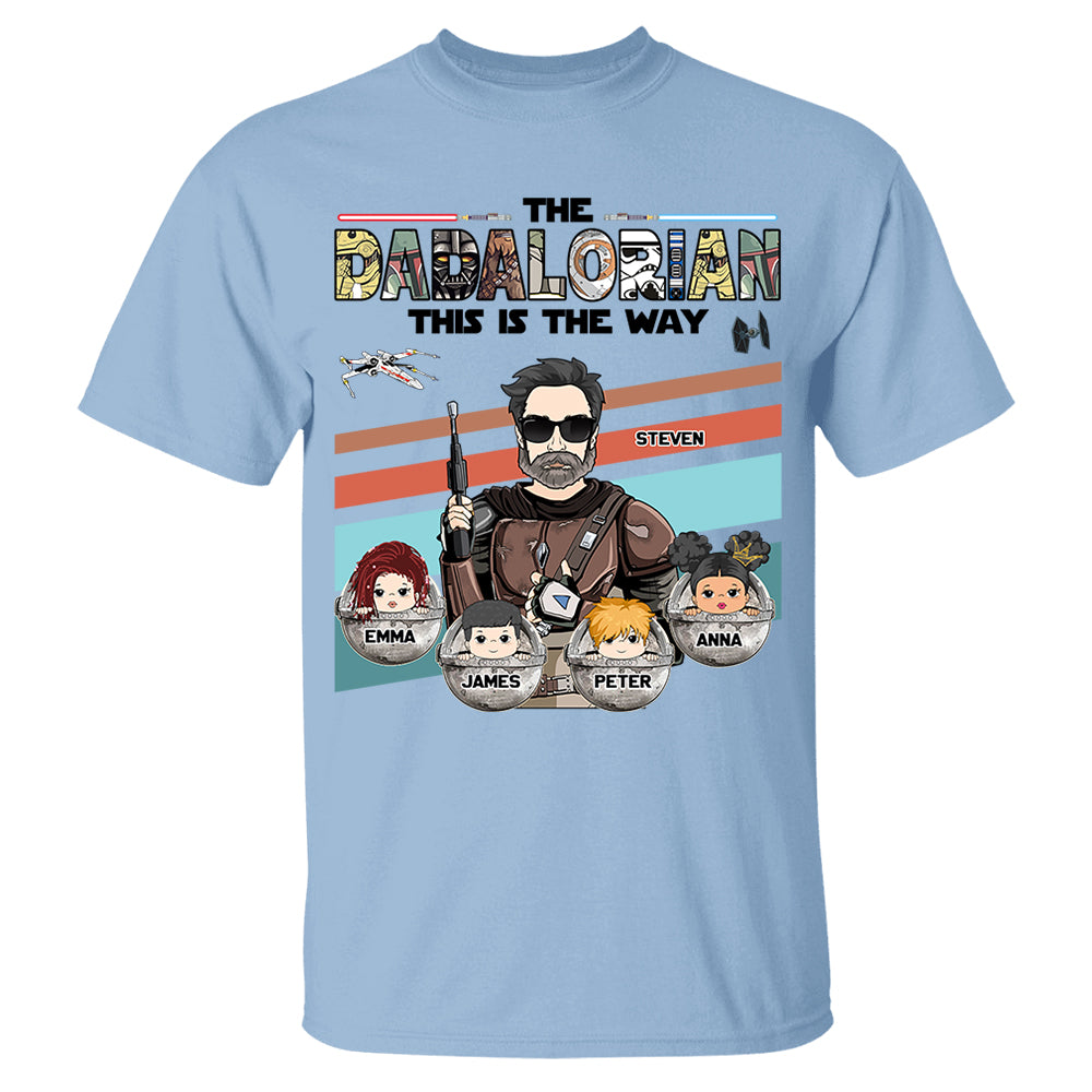 The Dadalorian This Is The Way - Personalized Shirt For Dad Vr2 Do98