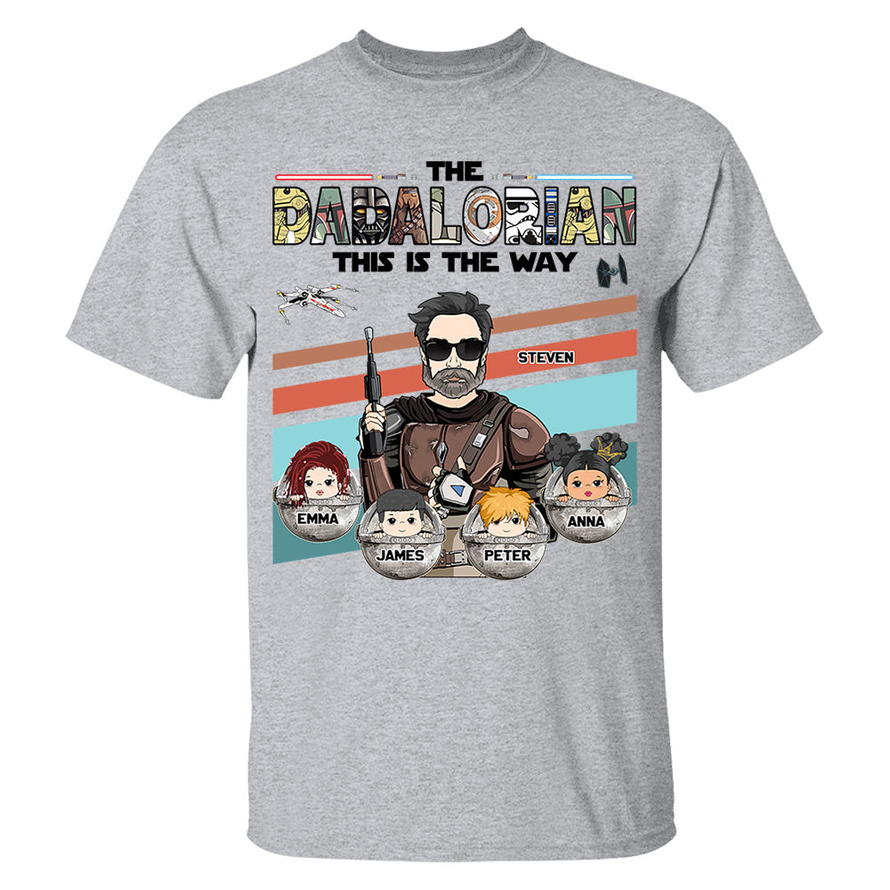 The Dadalorian This Is The Way - Personalized Shirt For Dad Vr2 Do98