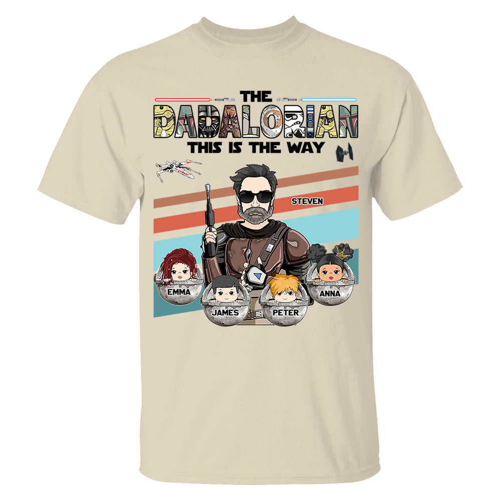 The Dadalorian This Is The Way - Personalized Shirt For Dad Vr2 Do98