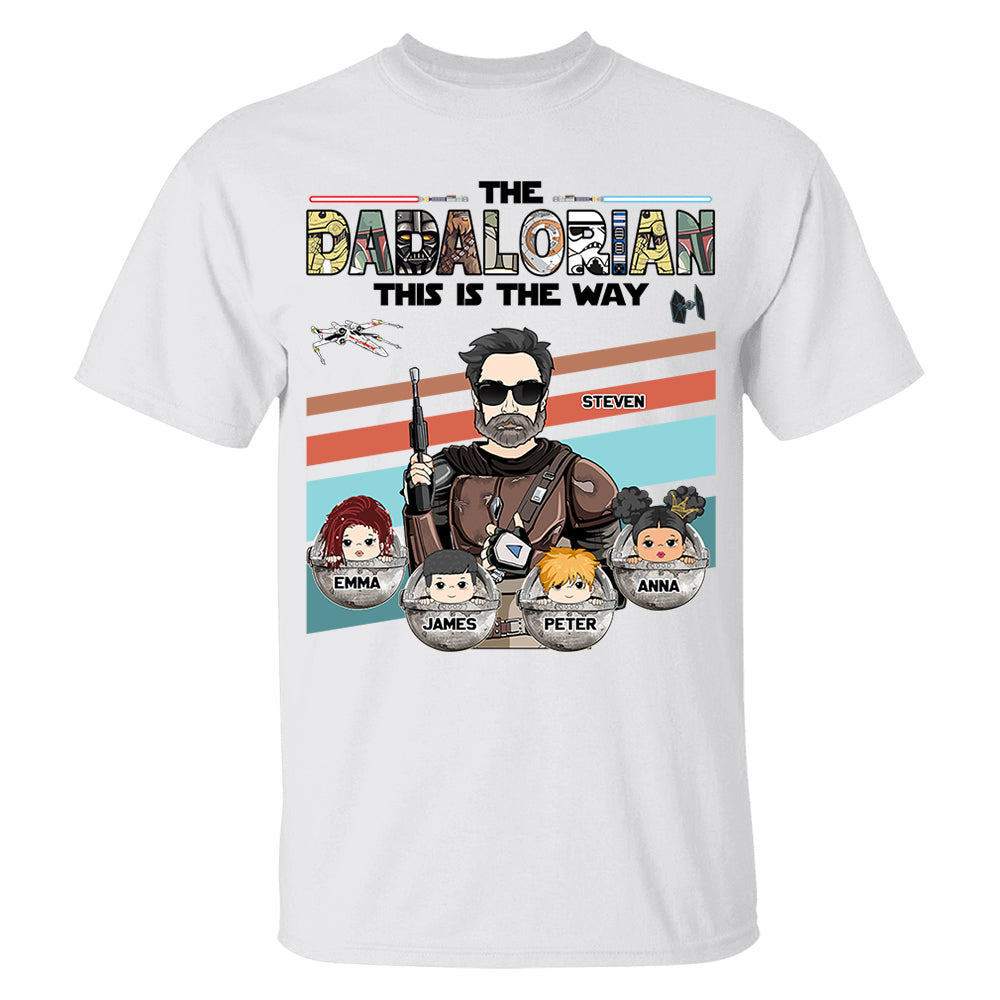 The Dadalorian This Is The Way - Personalized Shirt For Dad Vr2 Do98