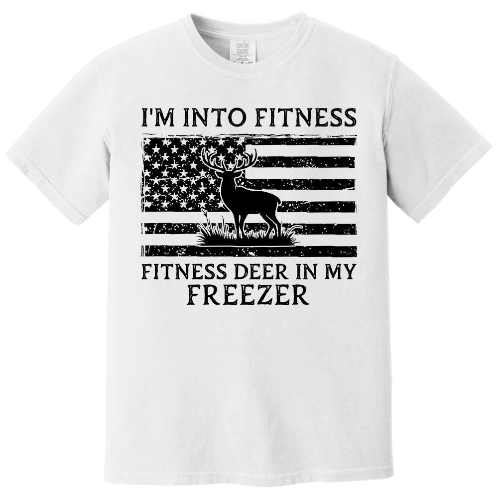 Personalized I'm Into Fitness Fitness Deer in My Freezer Shirt Gift for Hunter, Hunting Lovers Pt99