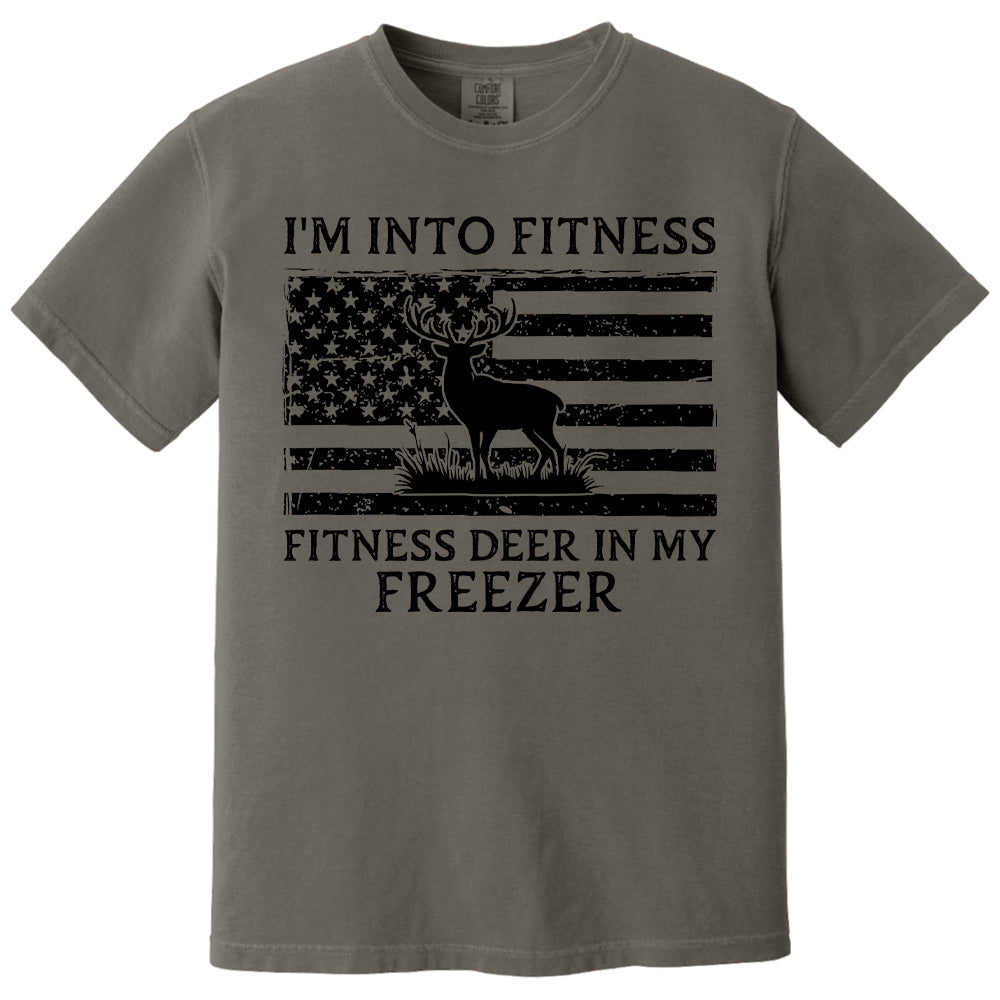 Personalized I'm Into Fitness Fitness Deer in My Freezer Shirt Gift for Hunter, Hunting Lovers Pt99