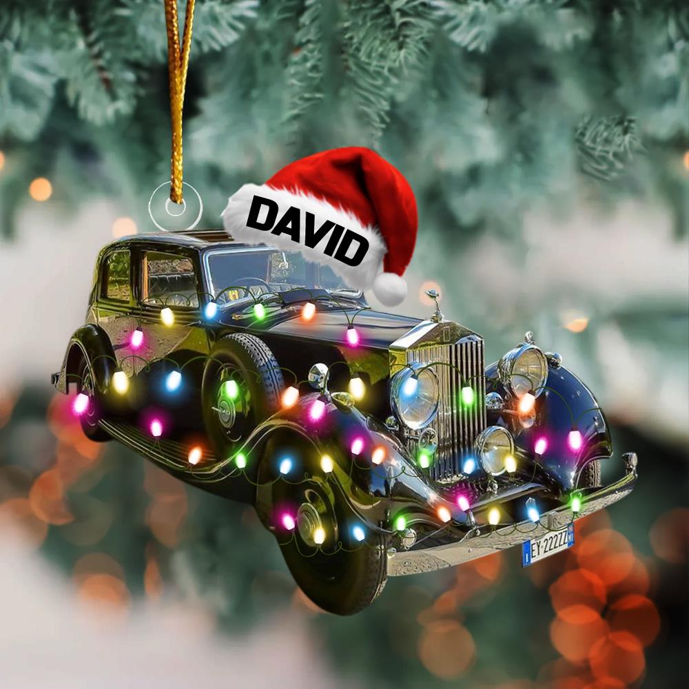 Custom Photo Classic Car Ornament -  Gift For Classic Car Lovers A2110 Nh00