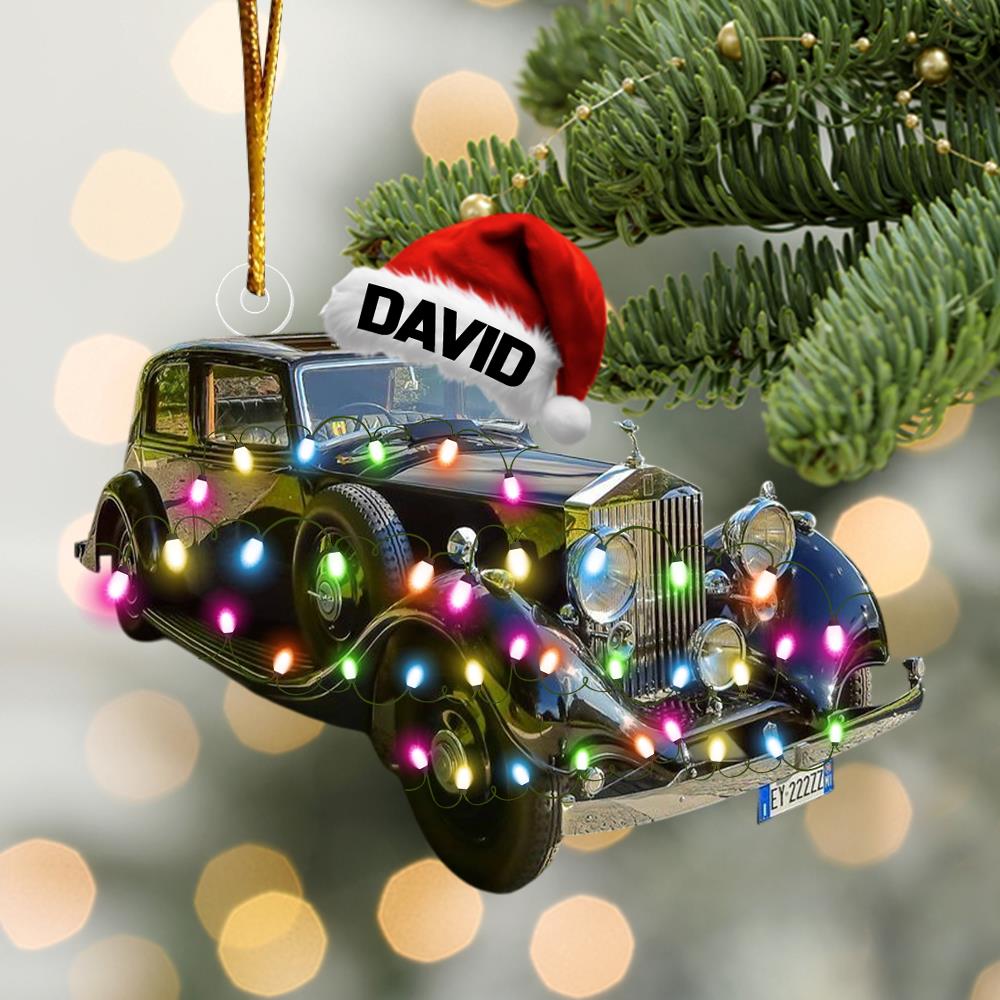 Custom Photo Classic Car Ornament -  Gift For Classic Car Lovers A2110 Nh00