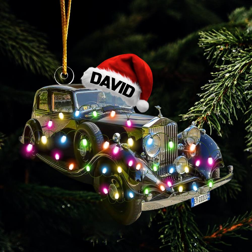 Custom Photo Classic Car Ornament -  Gift For Classic Car Lovers A2110 Nh00