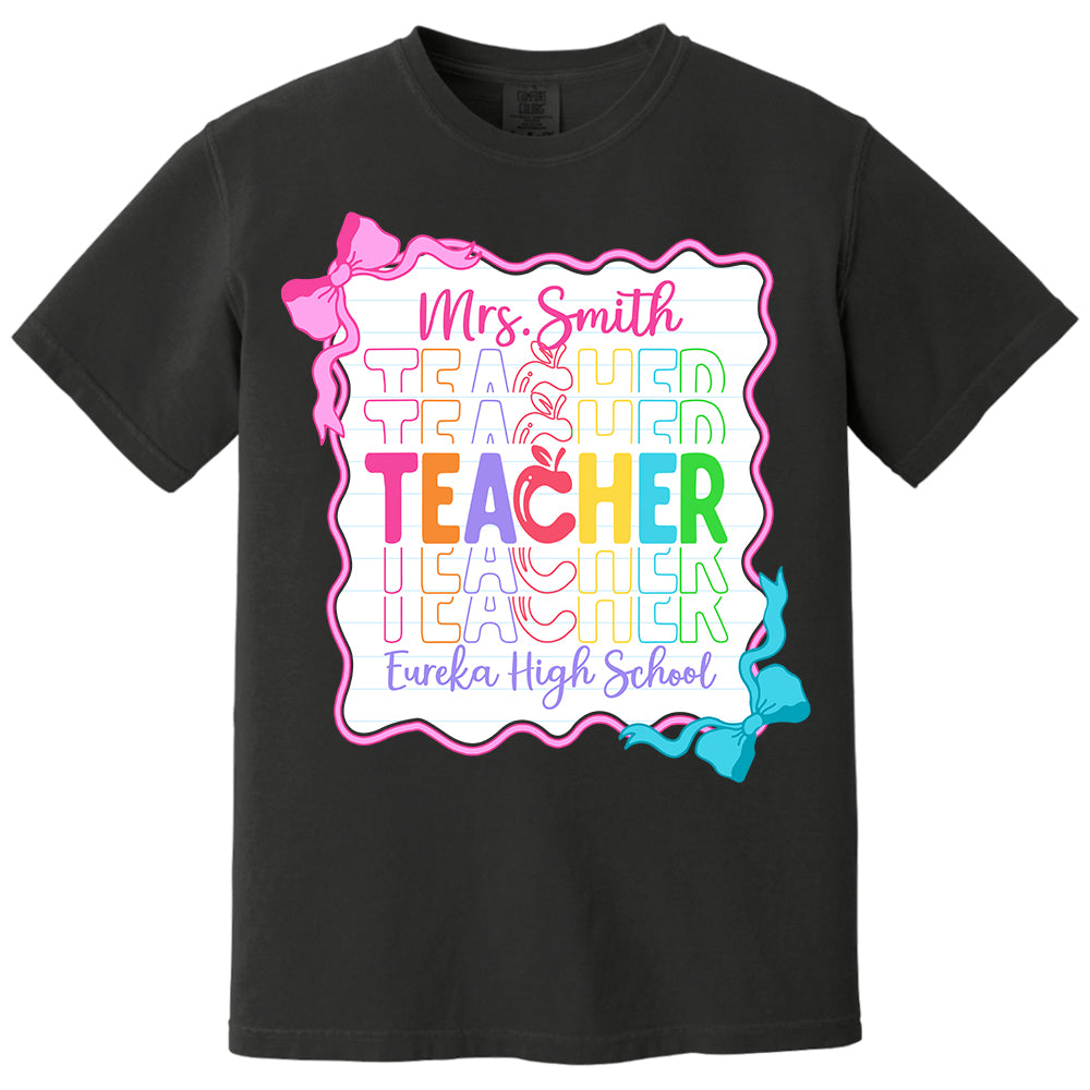 Teacher Back To School Shirt Personalized School Spirit Gift Do98