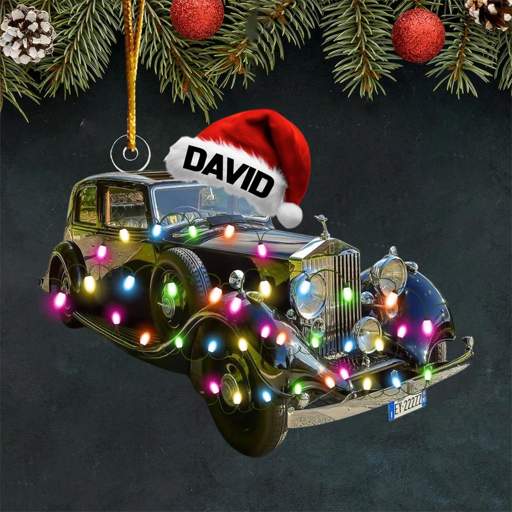 Custom Photo Classic Car Ornament -  Gift For Classic Car Lovers A2110 Nh00