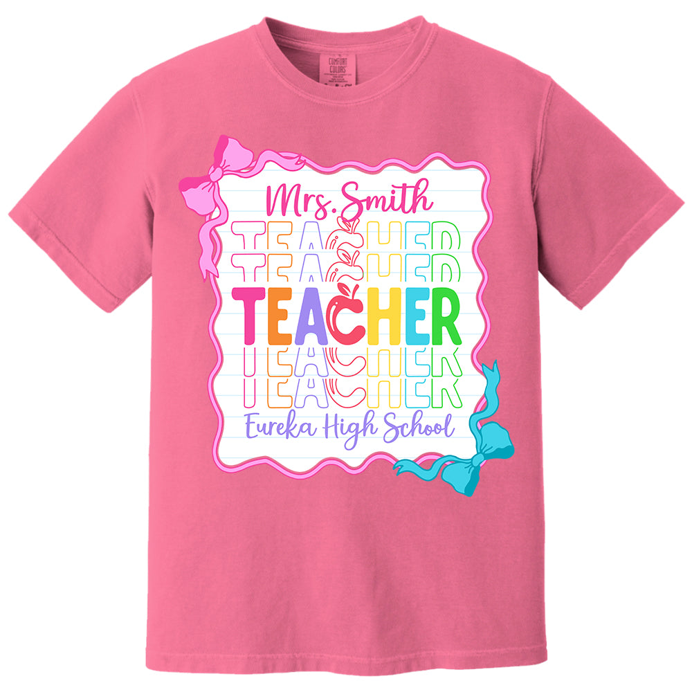 Teacher Back To School Shirt Personalized School Spirit Gift Do98