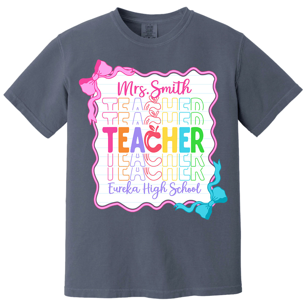 Teacher Back To School Shirt Personalized School Spirit Gift Do98