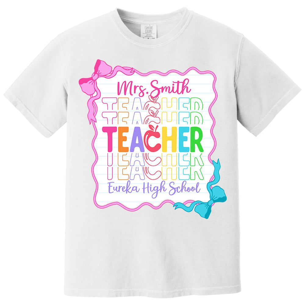 Teacher Back To School Shirt Personalized School Spirit Gift Do98