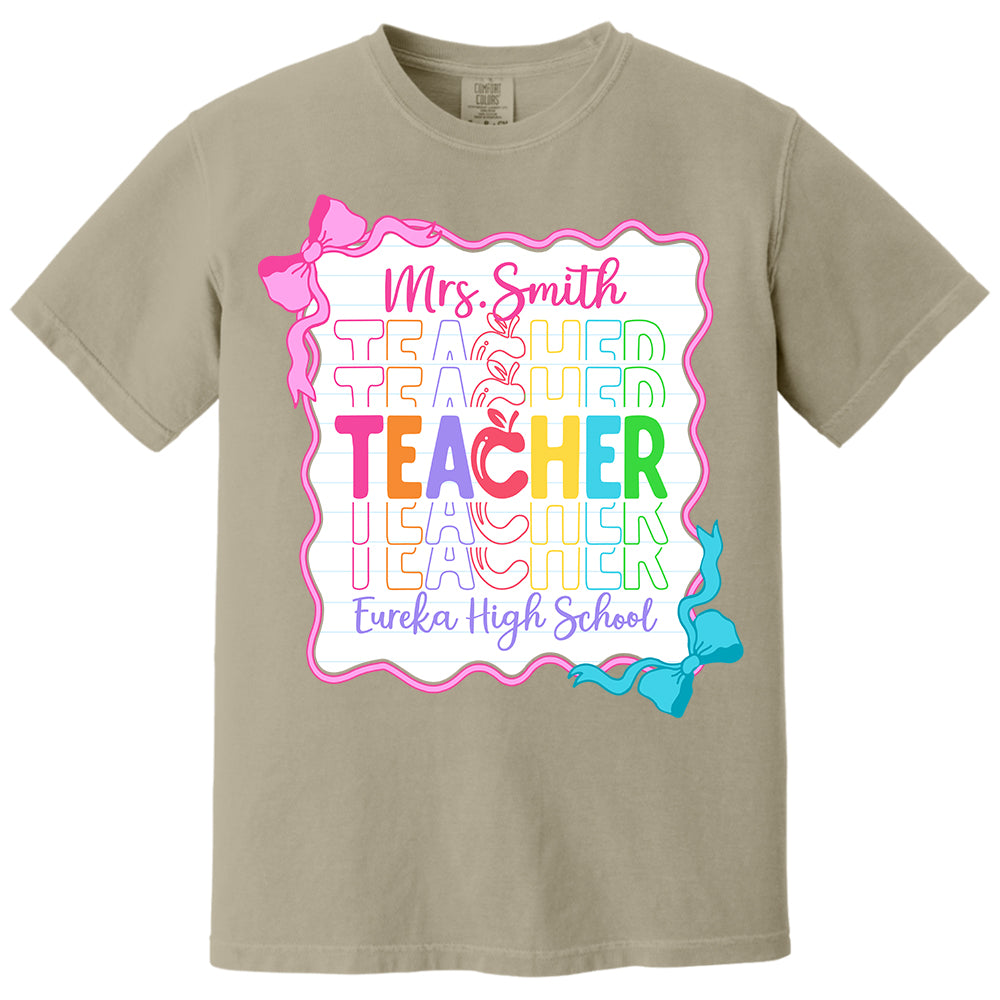Teacher Back To School Shirt Personalized School Spirit Gift Do98
