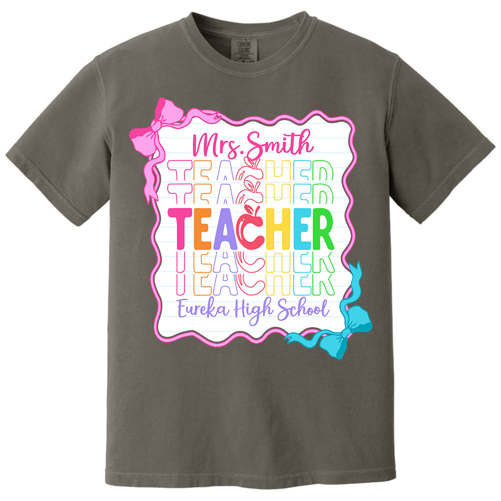 Teacher Back To School Shirt Personalized School Spirit Gift Do98