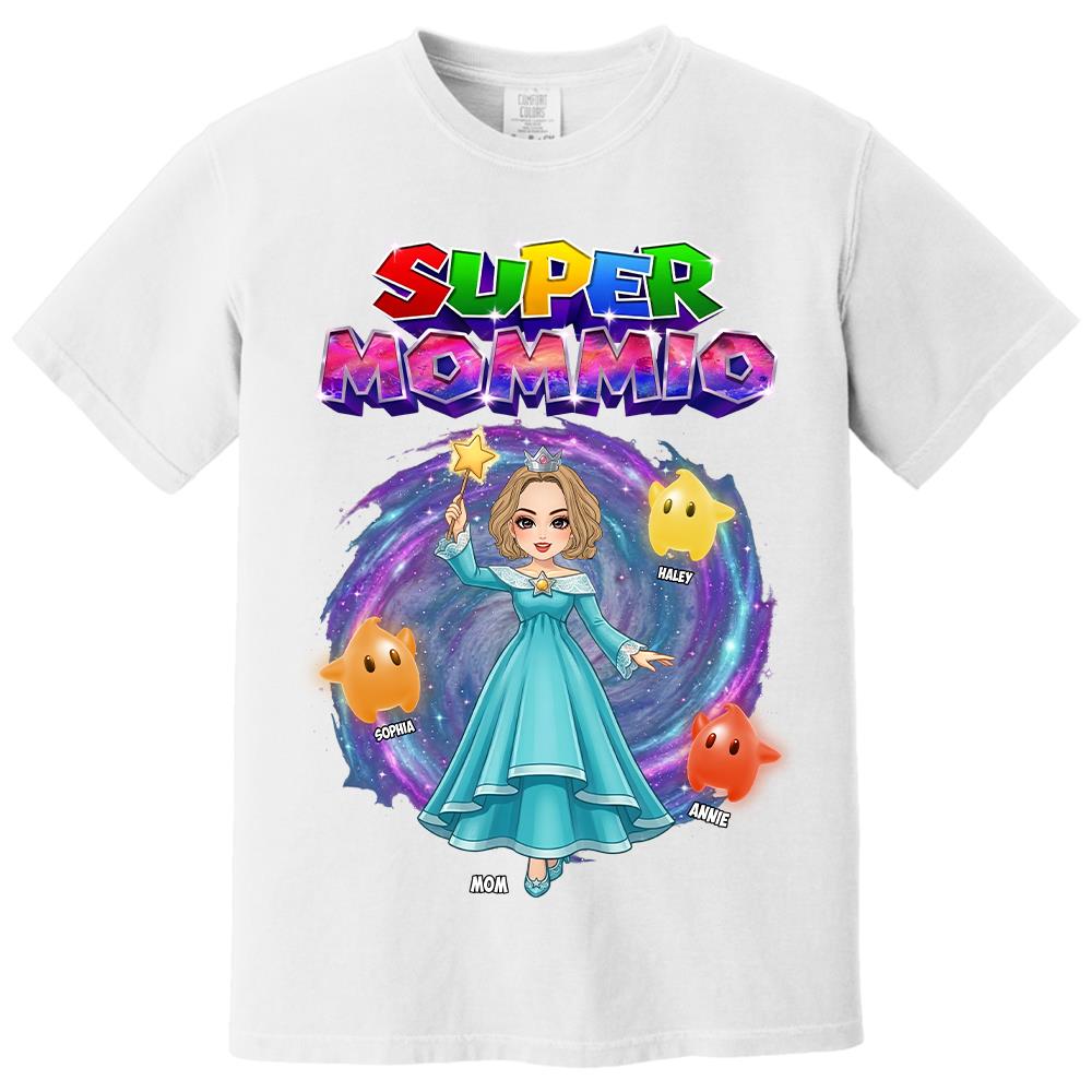 Super Mommio Galaxy Customized Shirt, Gift For Mommy Mama,Mother's Day Shirt Na02 Hv01
