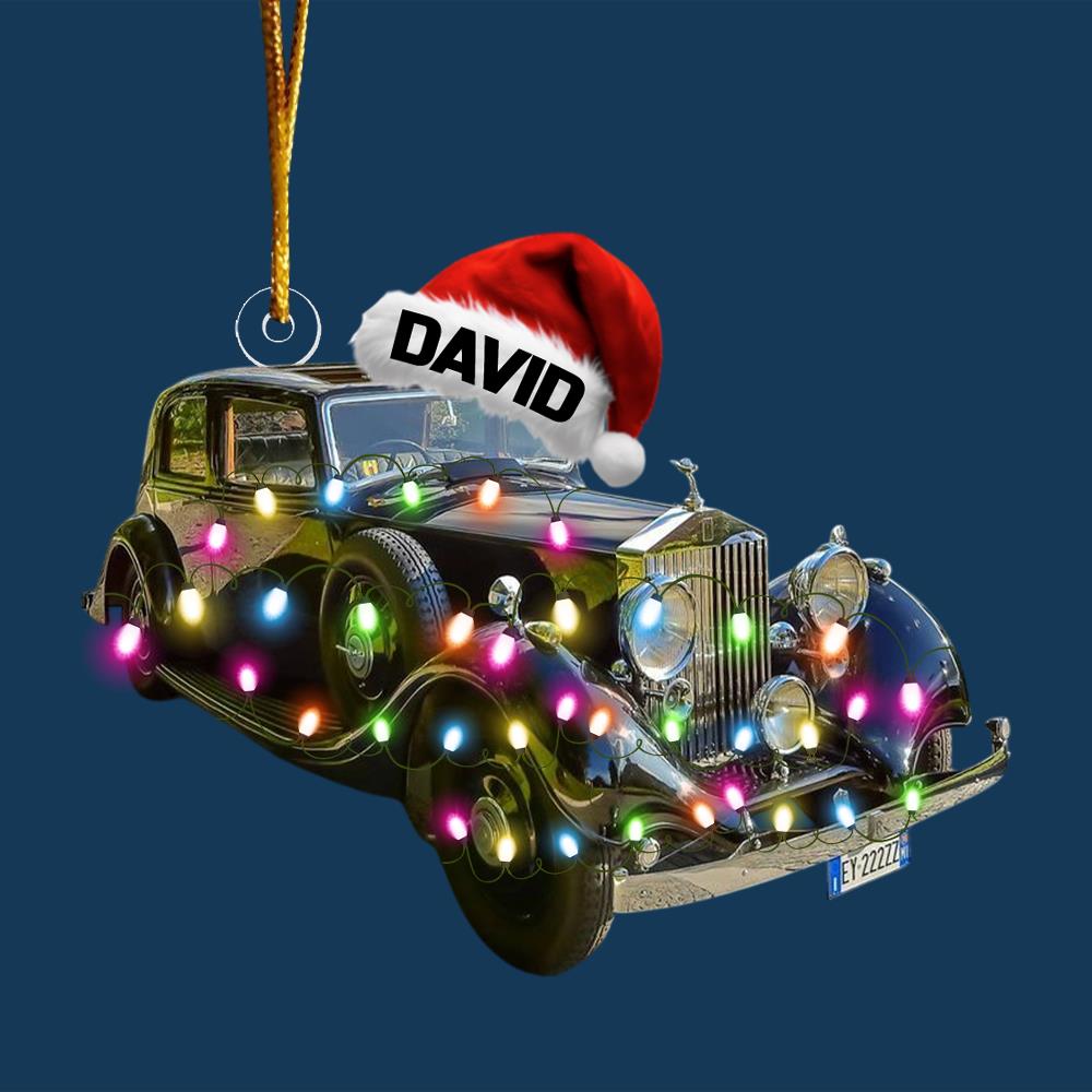 Custom Photo Classic Car Ornament -  Gift For Classic Car Lovers A2110 Nh00