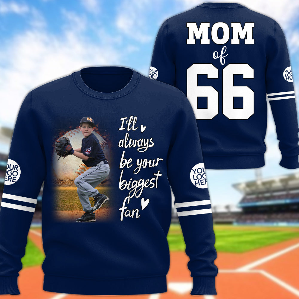 I'll Be Your Biggest Fan, Custom Photo Baseball Shirt, Gift For Baseball Lovers A2110 T24