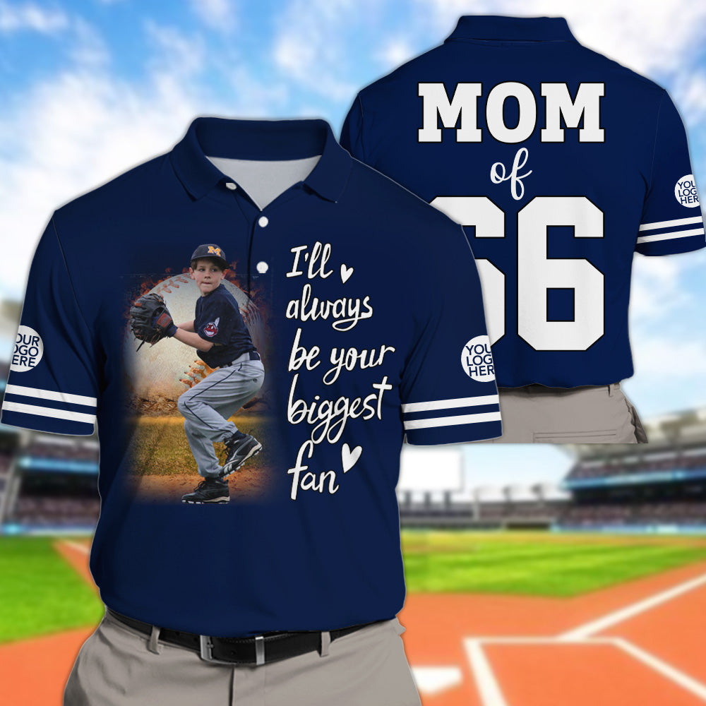 I'll Be Your Biggest Fan, Custom Photo Baseball Shirt, Gift For Baseball Lovers A2110 T24