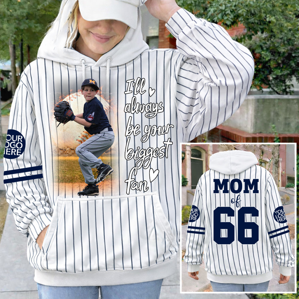 I'll Be Your Biggest Fan, Custom Photo Baseball Shirt, Gift For Baseball Lovers A2110 T24