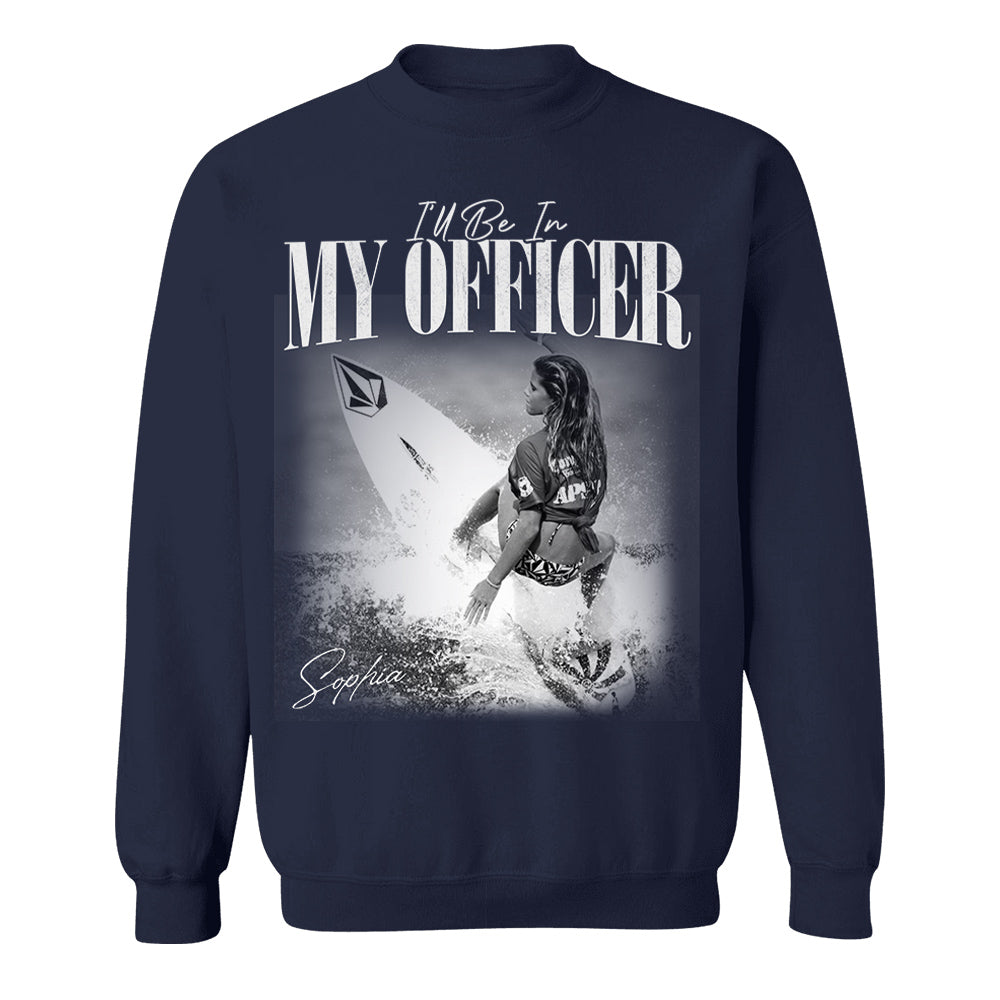 I’ll Be In My Officer Surfing - Washed Tee Retro Bootleg Shirt For Surfing Players T1807