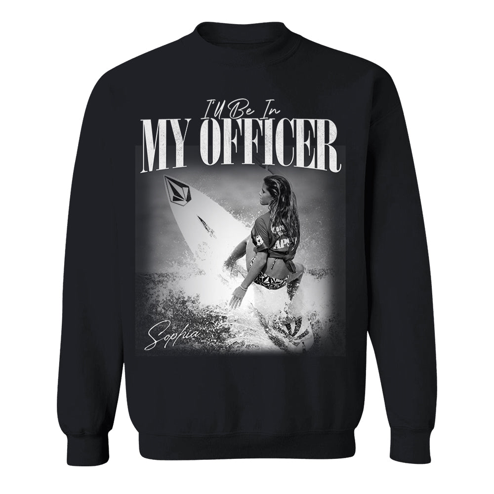 I’ll Be In My Officer Surfing - Washed Tee Retro Bootleg Shirt For Surfing Players T1807