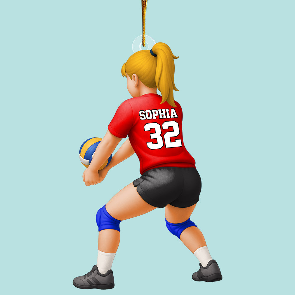 Personalized Volleyball Libero Acrylic Ornament, Gift For Volleyball Players Li29