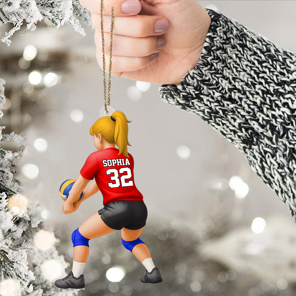 Personalized Volleyball Libero Acrylic Ornament, Gift For Volleyball Players Li29