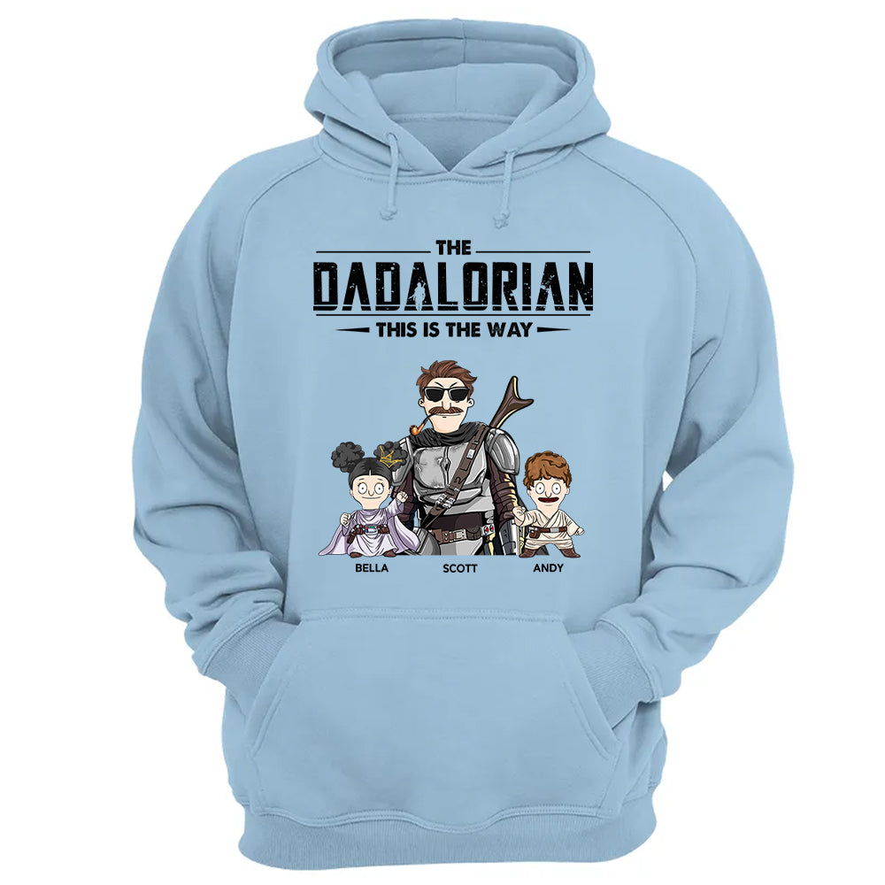 The Dadalorian This Is The Way Personalized Shirt Gift For Dad - Custom Nickname With Kids New Nh00