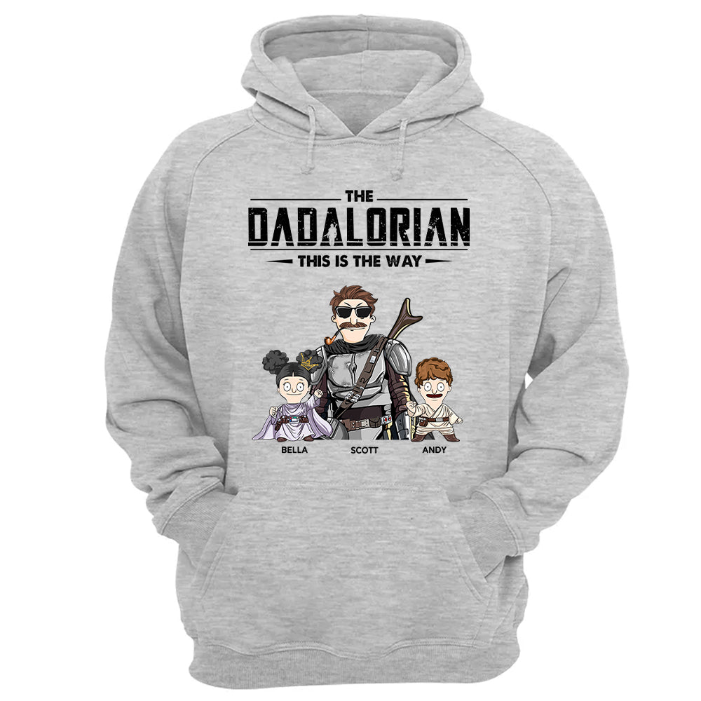 The Dadalorian This Is The Way Personalized Shirt Gift For Dad - Custom Nickname With Kids New Nh00