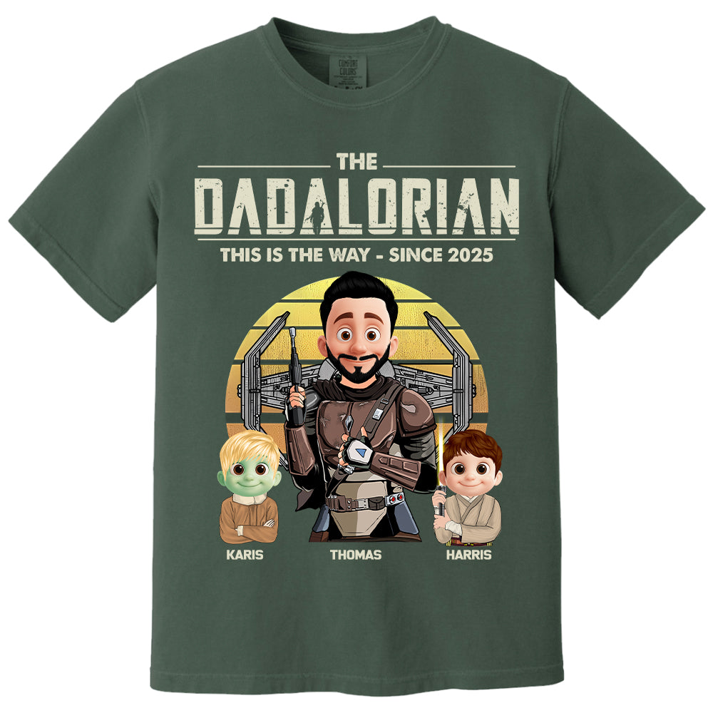 The Dadalorian Shirt, Custom Father's Day Shirt With Kid Names T1807 Nh00