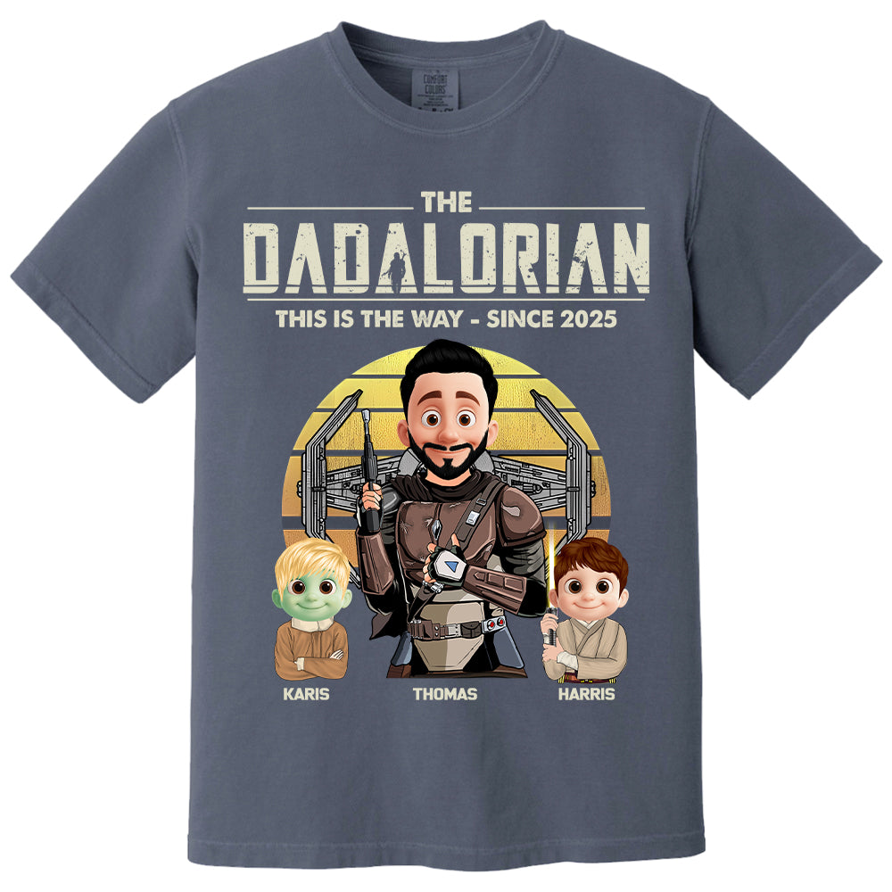 The Dadalorian Shirt, Custom Father's Day Shirt With Kid Names T1807 Nh00
