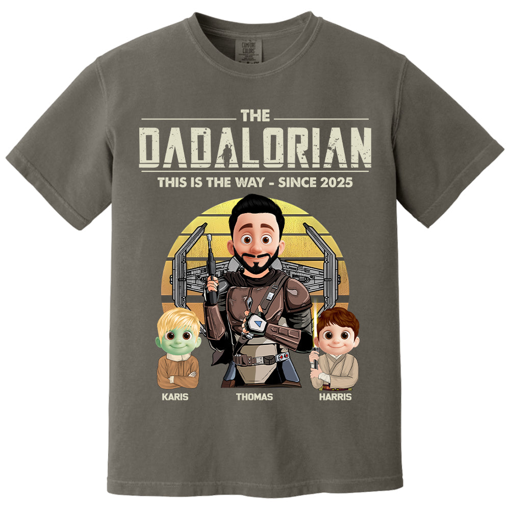 The Dadalorian Shirt, Custom Father's Day Shirt With Kid Names T1807 Nh00