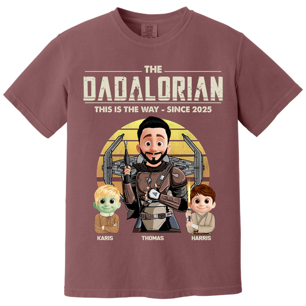 The Dadalorian Shirt, Custom Father's Day Shirt With Kid Names T1807 Nh00