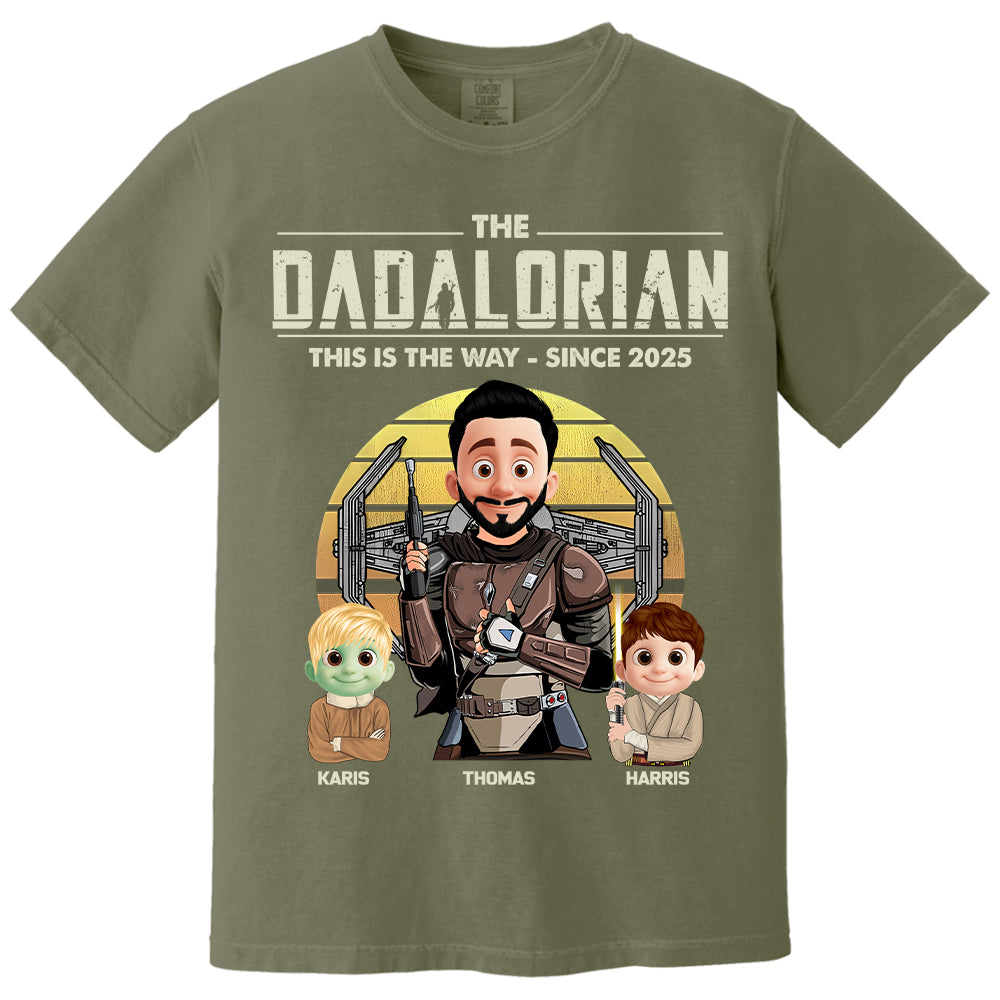 The Dadalorian Shirt, Custom Father's Day Shirt With Kid Names T1807 Nh00