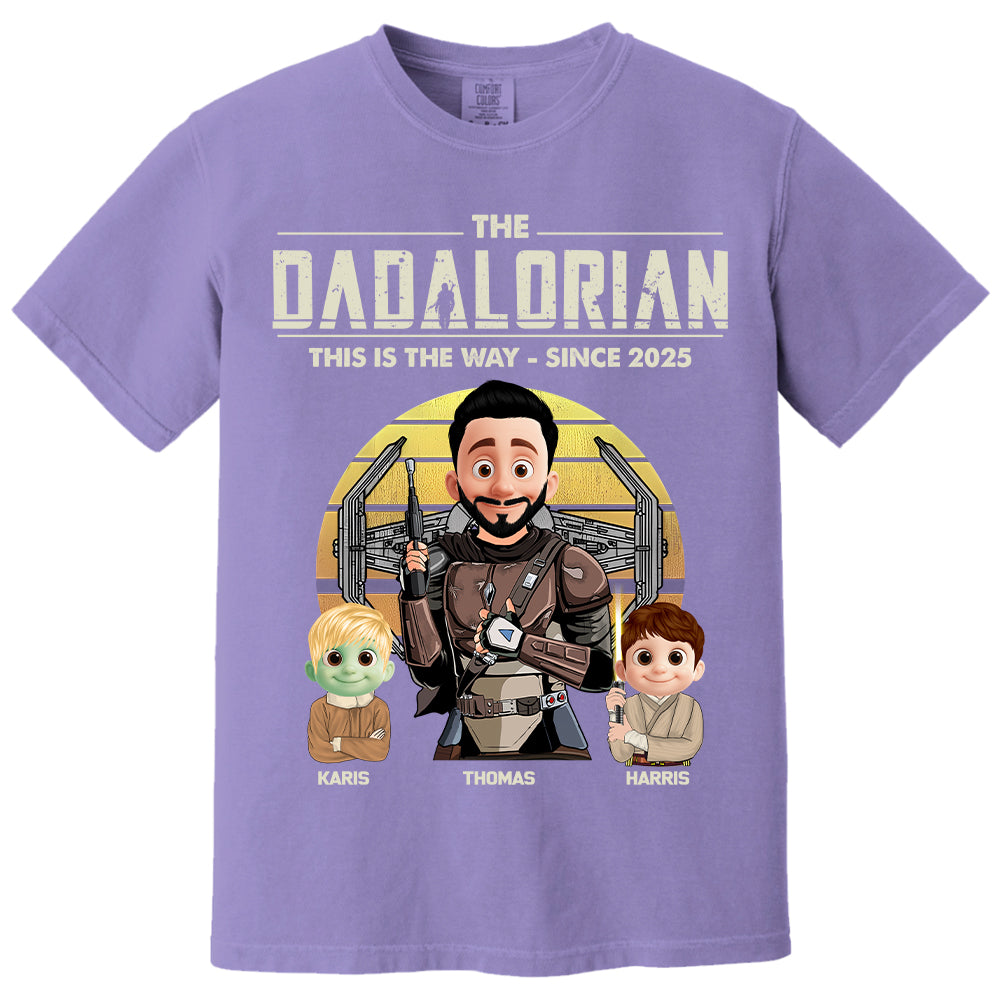 The Dadalorian Shirt, Custom Father's Day Shirt With Kid Names T1807 Nh00