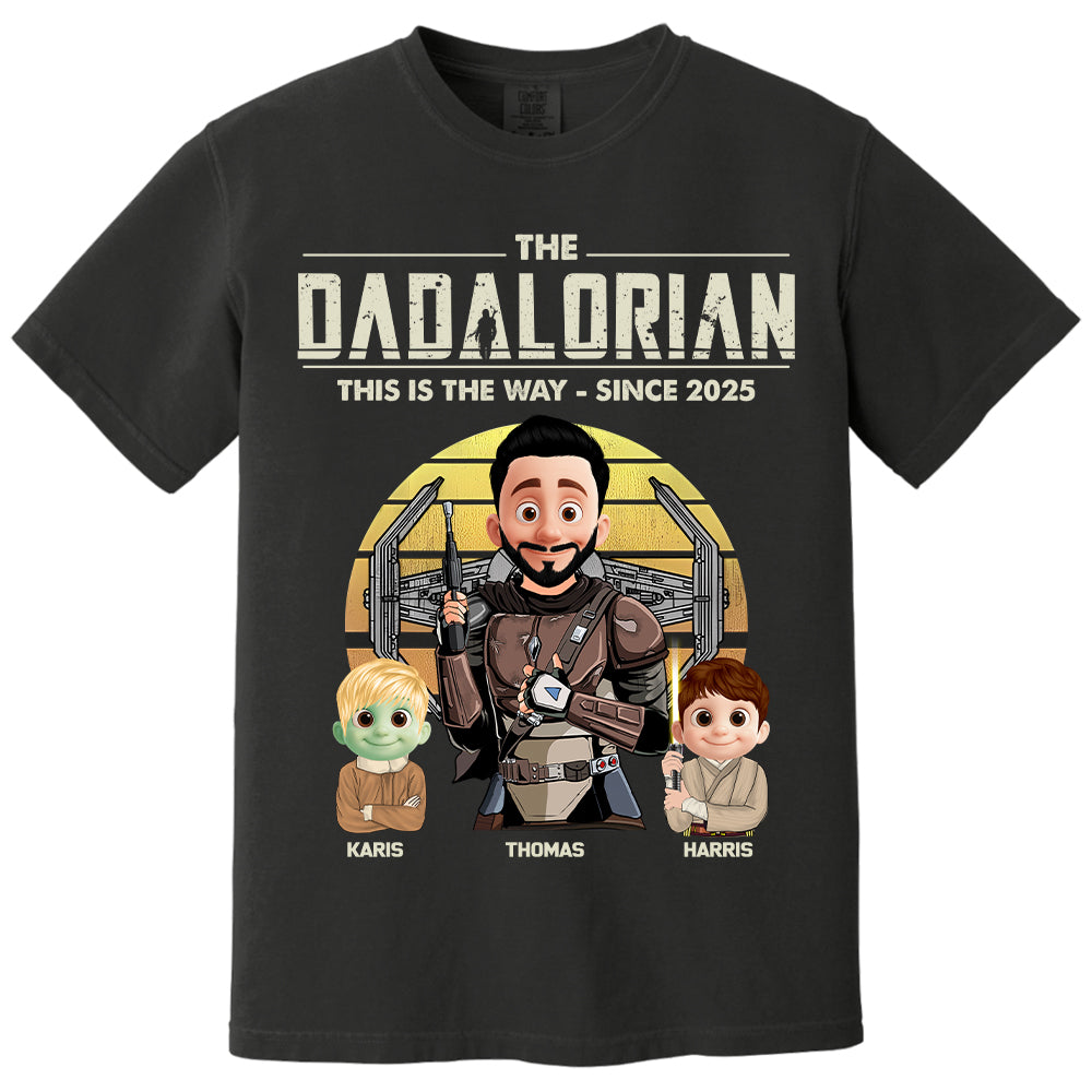 The Dadalorian Shirt, Custom Father's Day Shirt With Kid Names T1807 Nh00