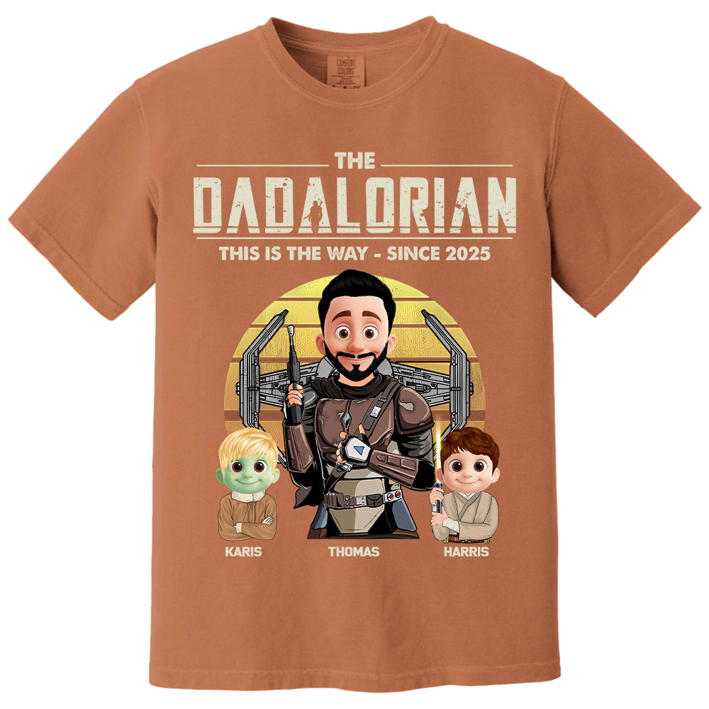 The Dadalorian Shirt, Custom Father's Day Shirt With Kid Names T1807 Nh00