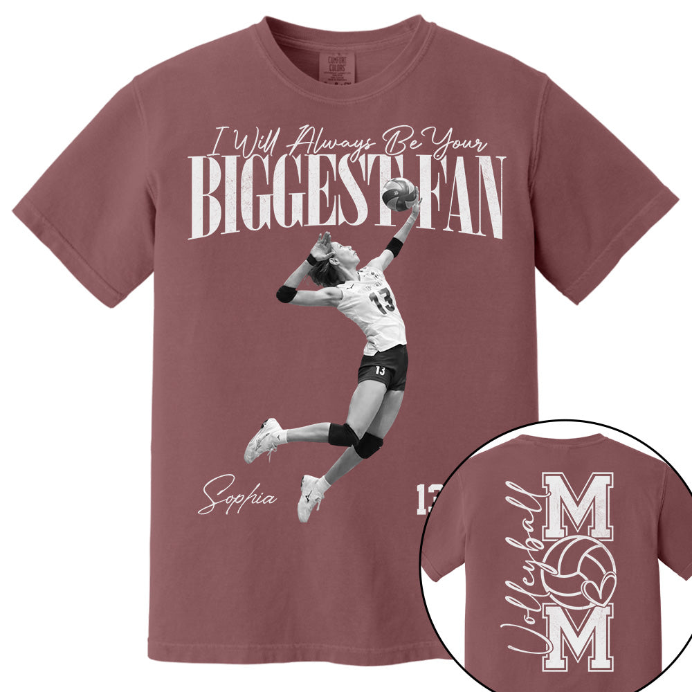 I'll Always Be Your Biggest Fan - Washed Tee Retro Bootleg Shirt For Volleyball Player Vr2 Na02 Do99