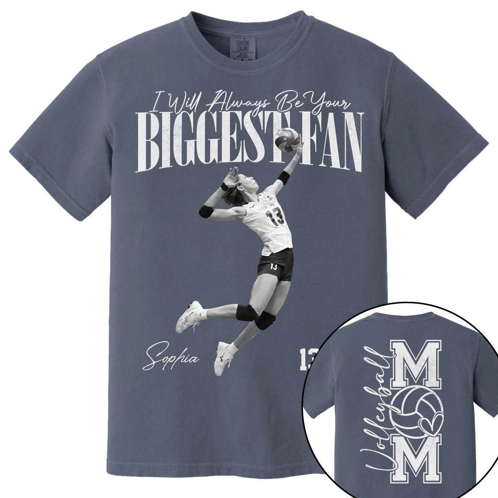 I'll Always Be Your Biggest Fan - Washed Tee Retro Bootleg Shirt For Volleyball Player Vr2 Na02 Do99