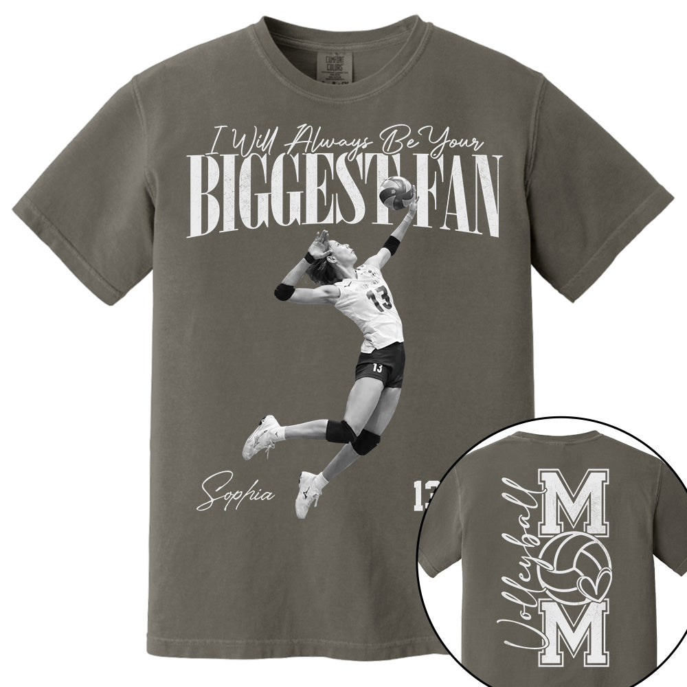 I'll Always Be Your Biggest Fan - Washed Tee Retro Bootleg Shirt For Volleyball Player Vr2 Na02 Do99