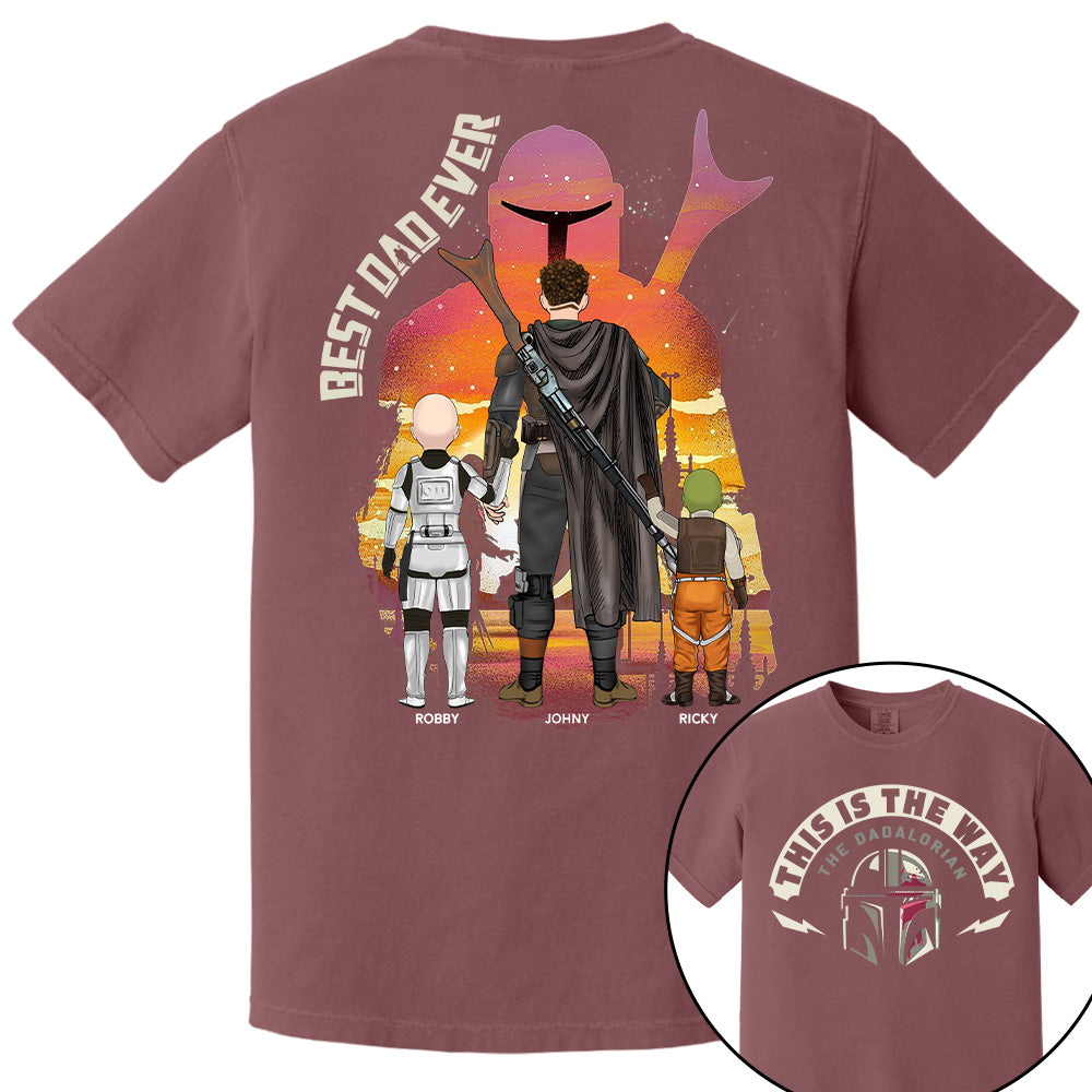 This Is The Way - The Dadalorian, Personalized Shirt Gift For Dad A2110 Tu20