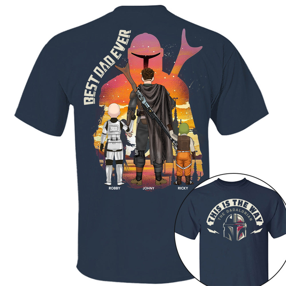 This Is The Way - The Dadalorian, Personalized Shirt Gift For Dad A2110 Tu20