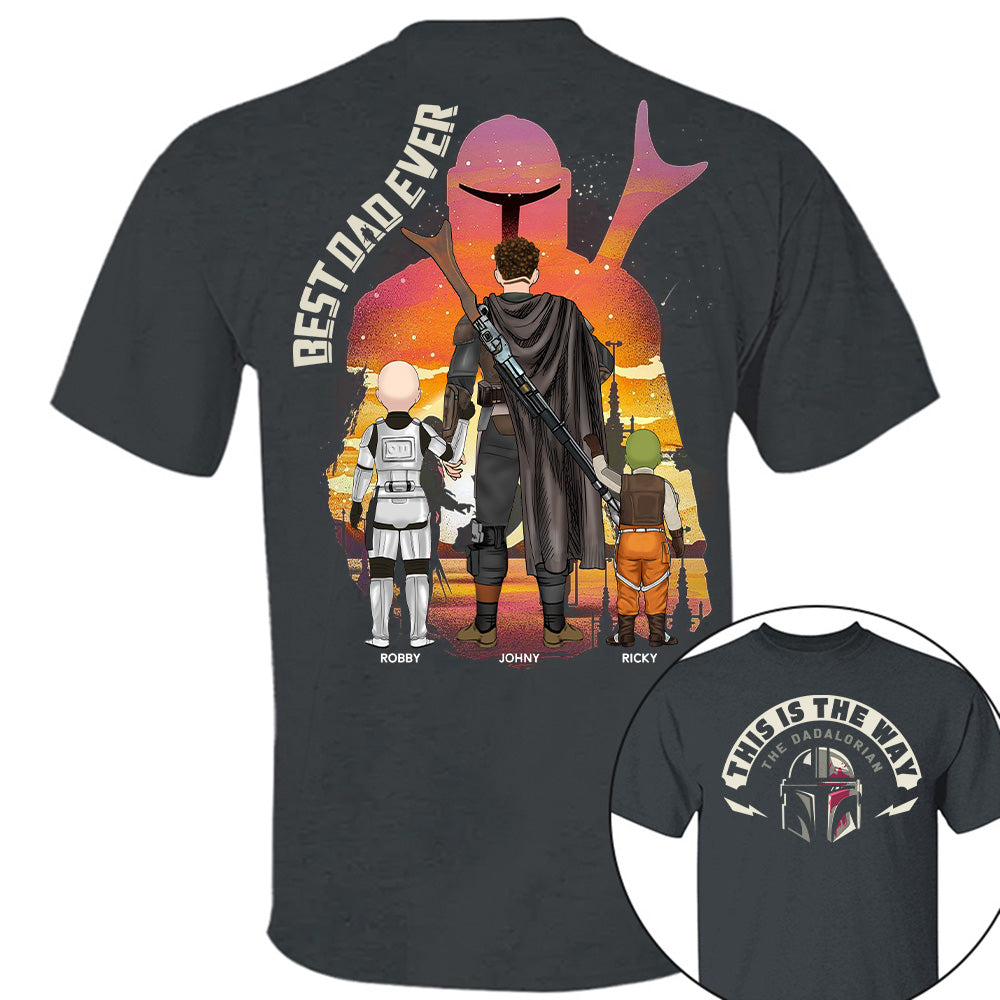This Is The Way - The Dadalorian, Personalized Shirt Gift For Dad A2110 Tu20