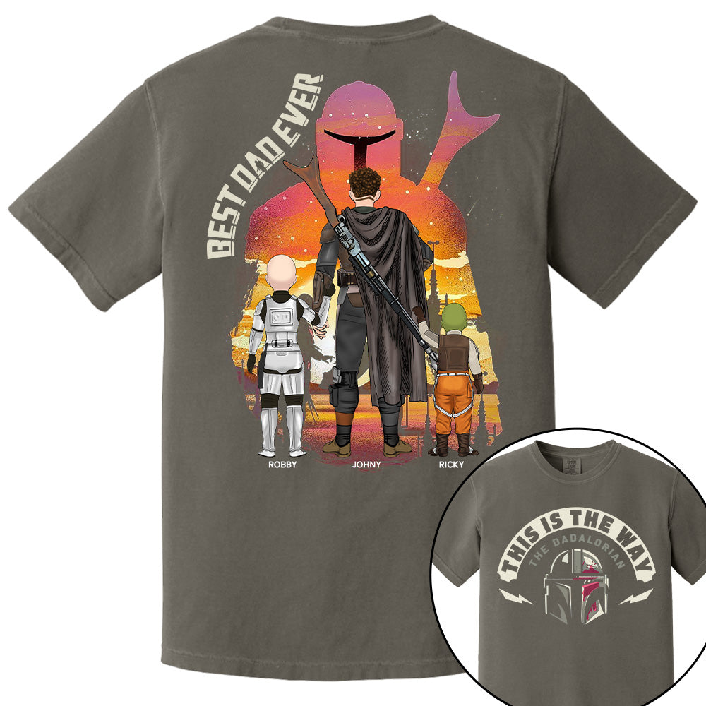 This Is The Way - The Dadalorian, Personalized Shirt Gift For Dad A2110 Tu20